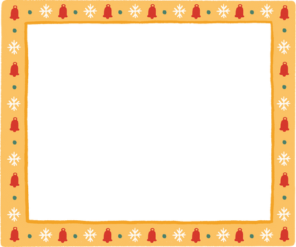 Bright Handdrawn Christmas Frame